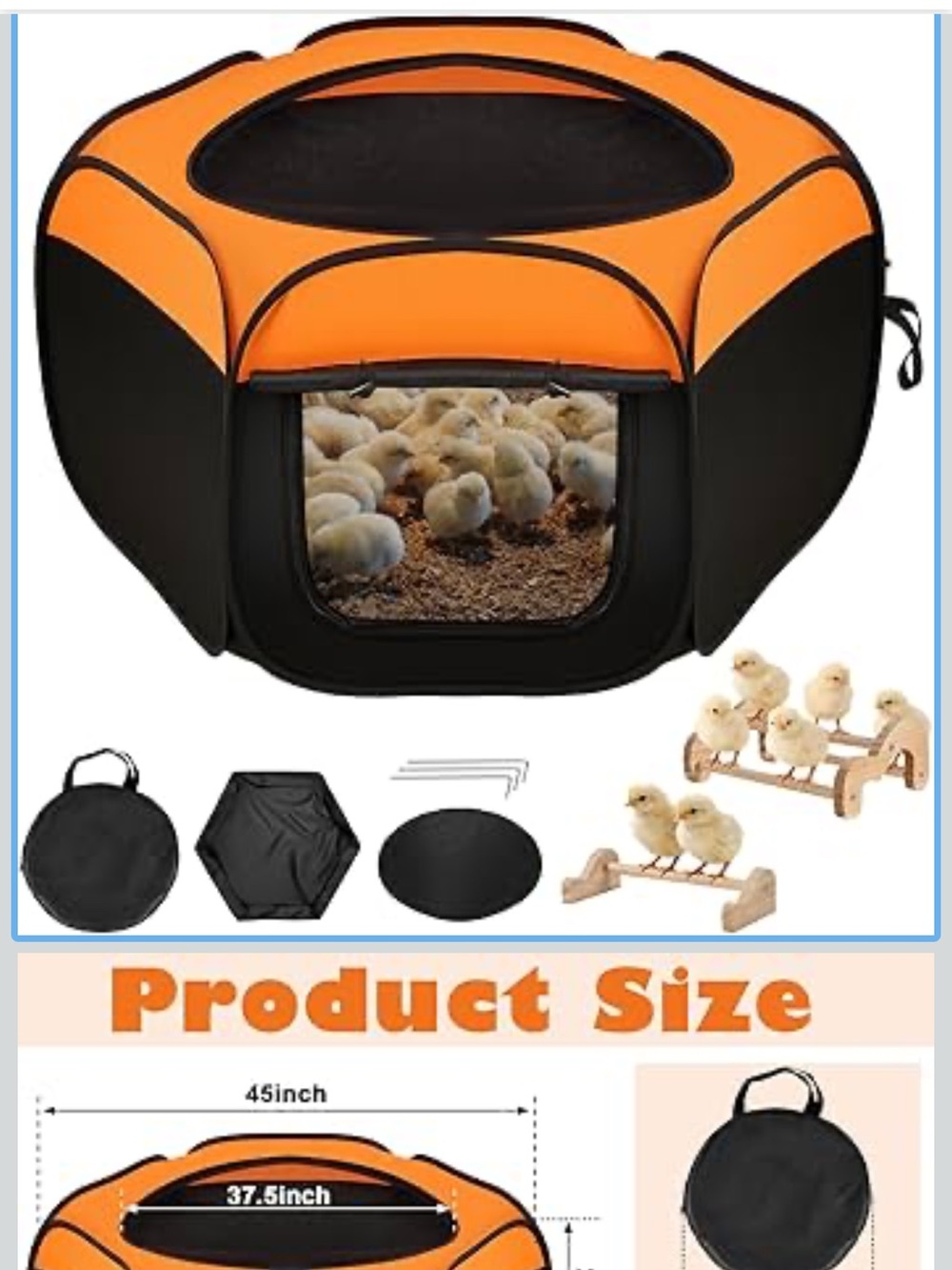 Brooder Box for Chicks. Brand new in storage bag.